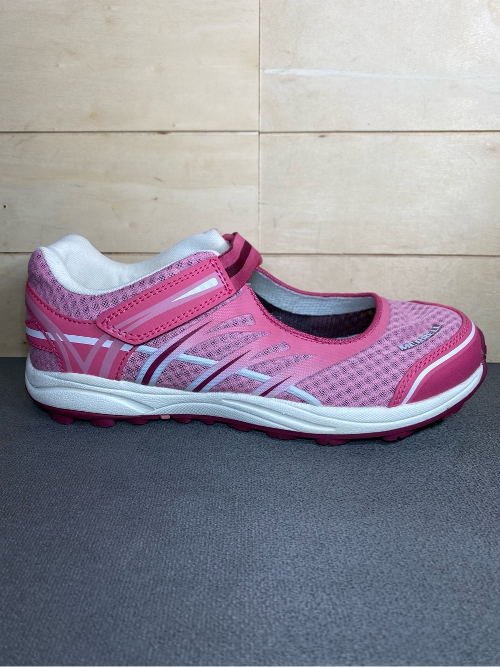 Merrell Honeysuckle Mary Janes Pink White Girl's Youth Size 4.5 Shoes